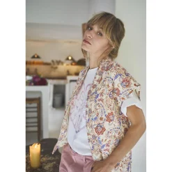 Veste KERMAN rose en viscose