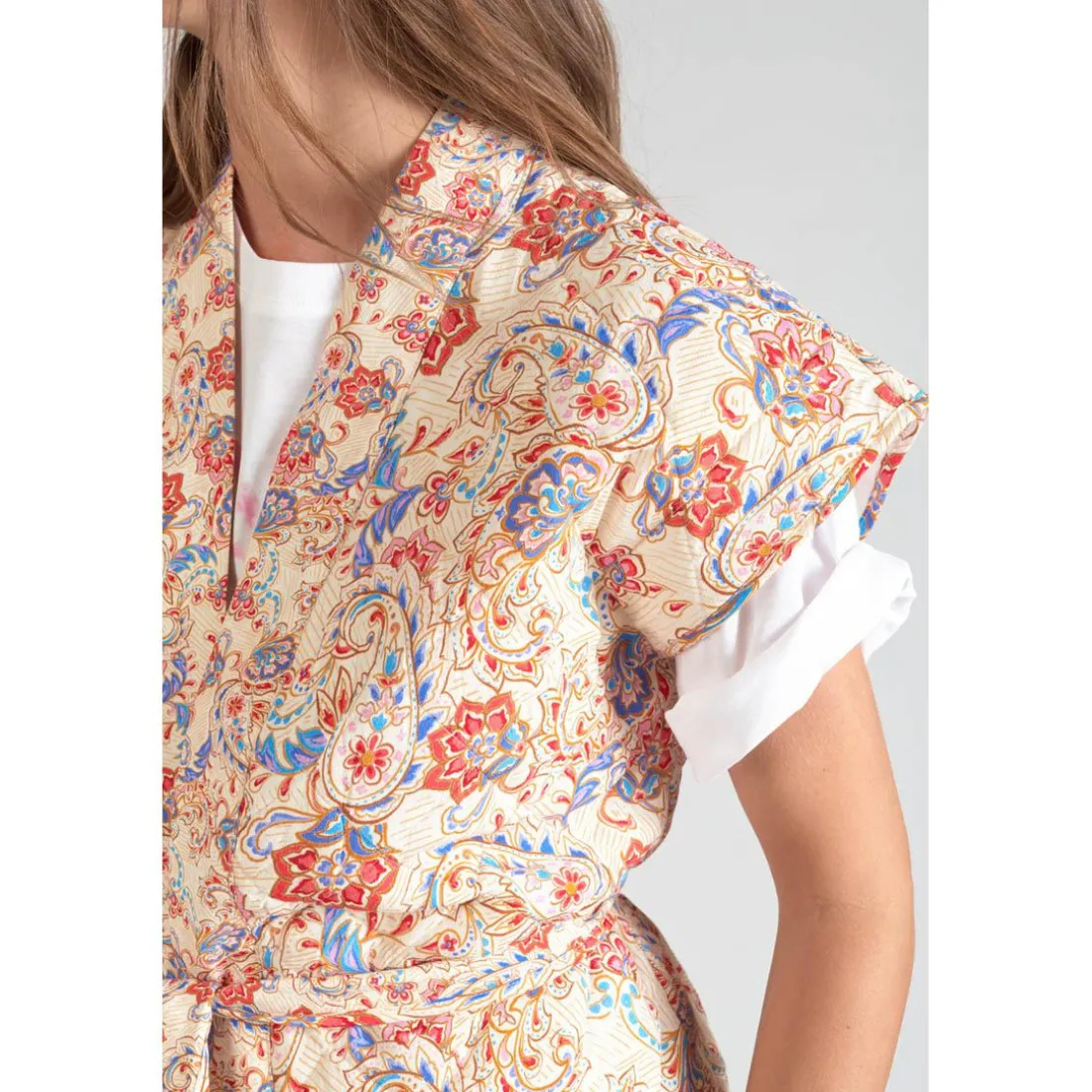 Veste KERMAN rose en viscose