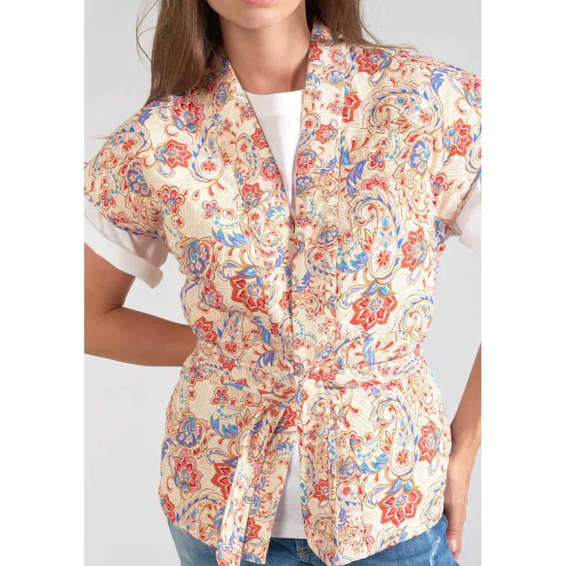 Veste KERMAN rose en viscose