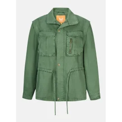 Veste manches amovibles VIRIL kaki en coton