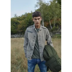 Veste MILITARI vert en coton Gaia