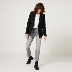 Veste mi-longue noire
