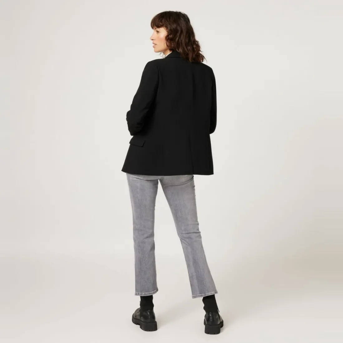 Veste mi-longue noire