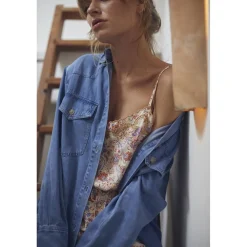 Veste NEJA bleu en tencel