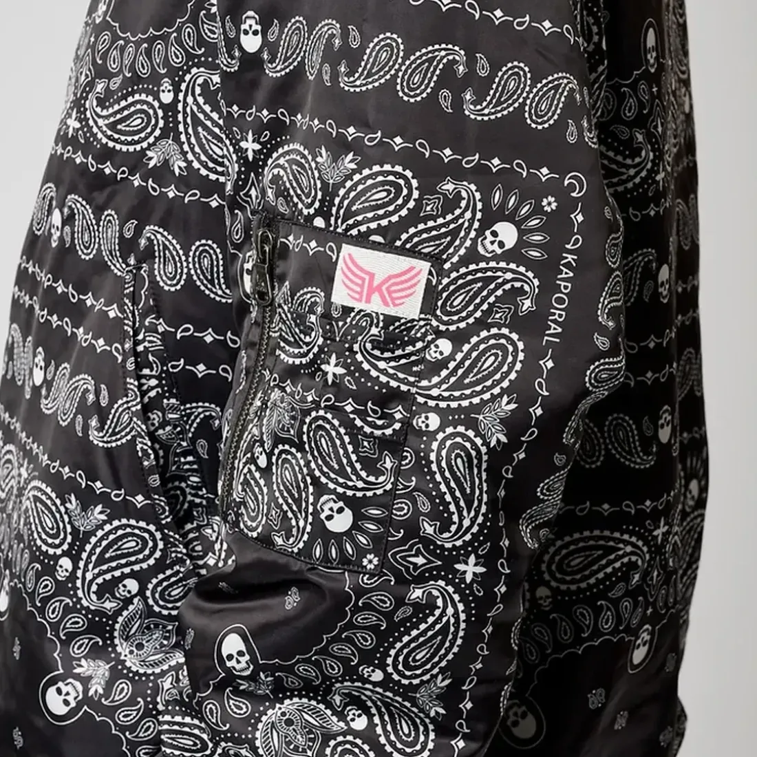 Veste reversible à motifs imprimés VADAS noire