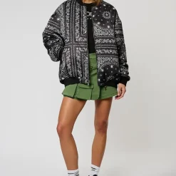 Veste reversible à motifs imprimés VADAS noire