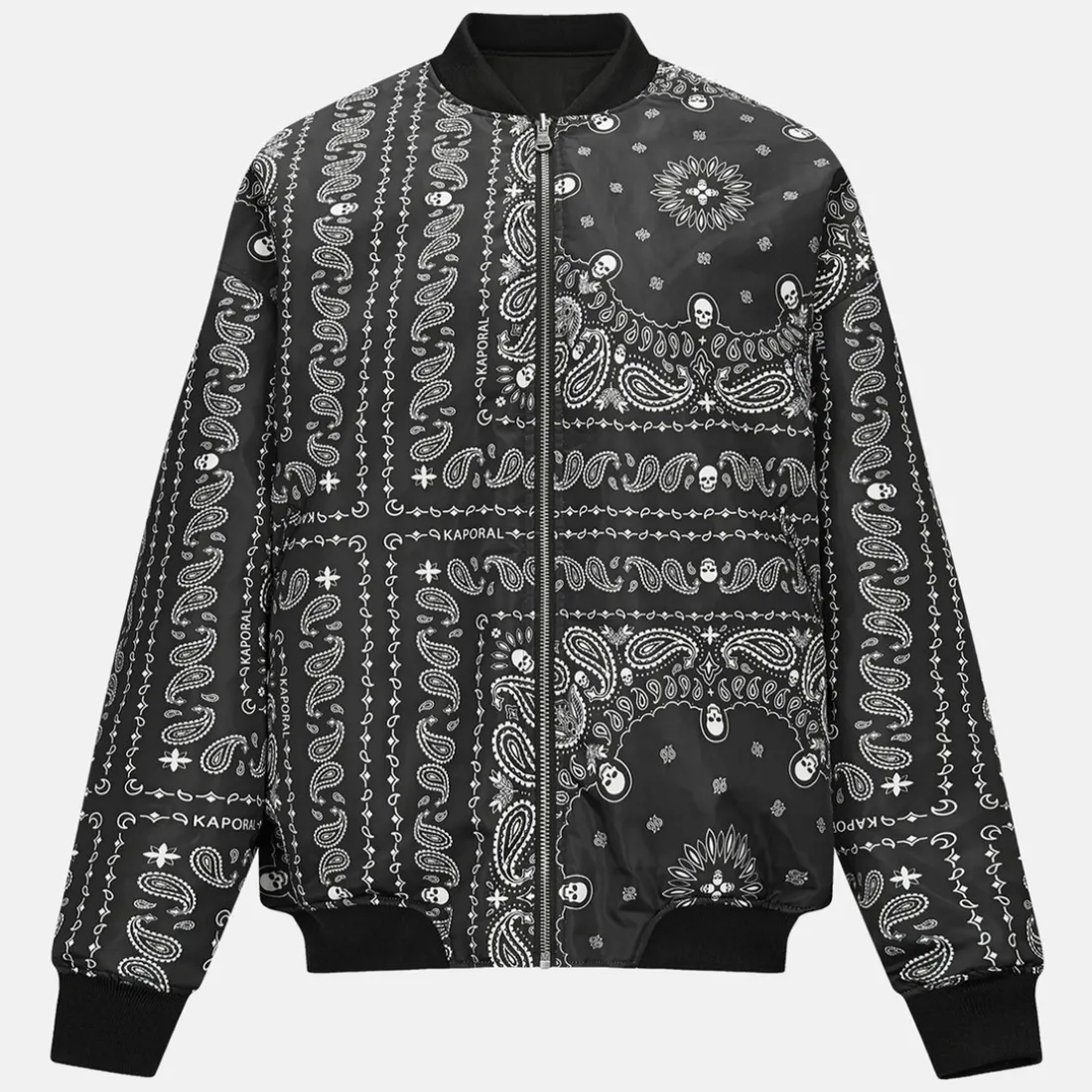 Veste reversible à motifs imprimés VADAS noire