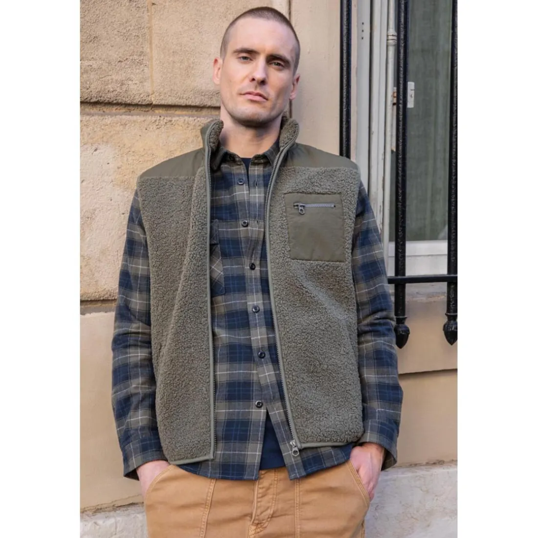 Veste sans manches ELSO kaki Lou