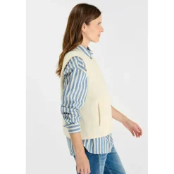 Veste sans manches GUDRU blanc Sofia