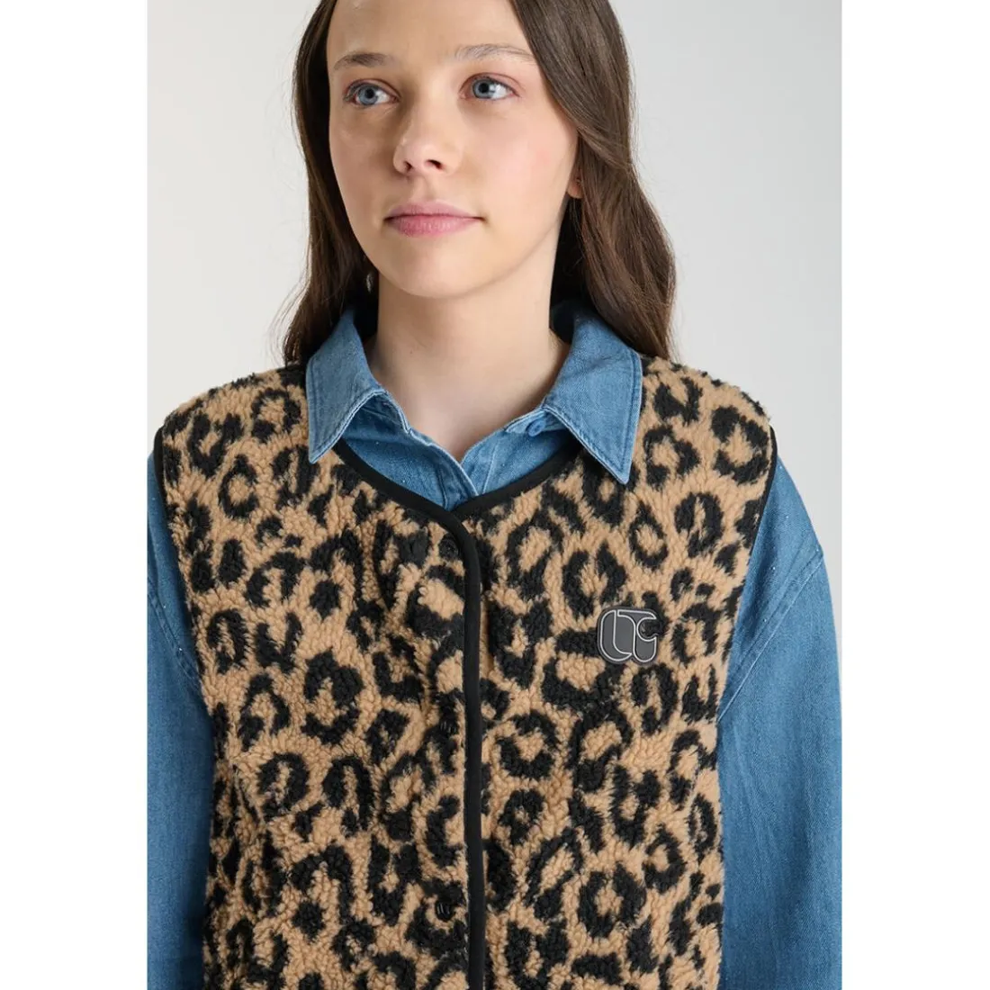 Veste sans manches marron Willa