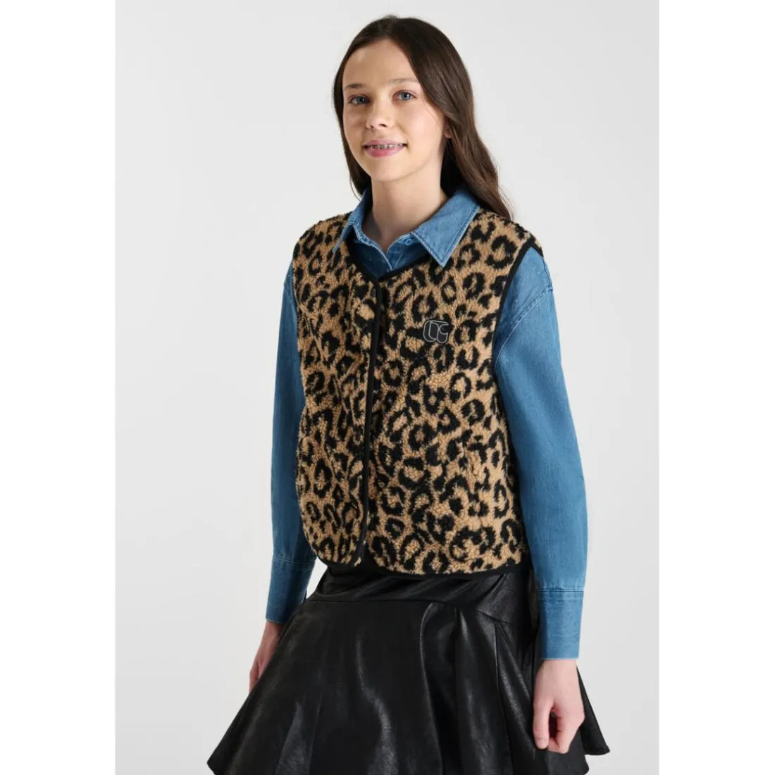 Veste sans manches marron Willa