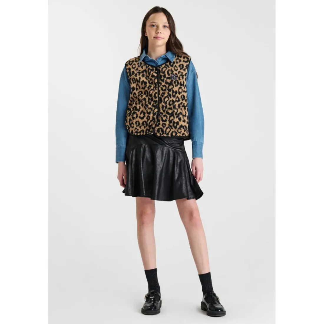 Veste sans manches marron Willa