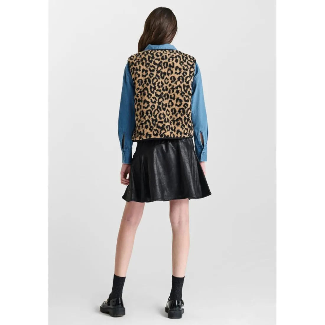 Veste sans manches marron Willa