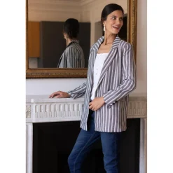 Veste tailleur - Rayée