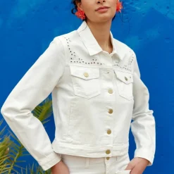 Veste VERENA blanc en coton
