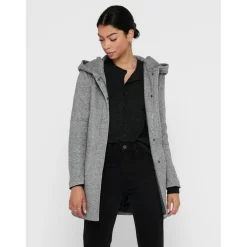 Vestes Capuche Manches longues gris Alma
