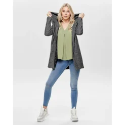 Vestes Capuche Manches longues gris Beth