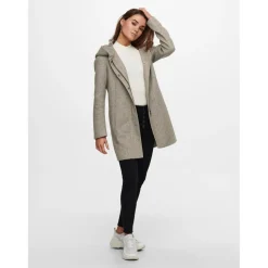 Vestes Capuche Manches longues marron Rhea